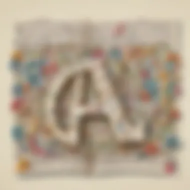 Musical Alphabet Letters Illustration of alphabet letters surrounded by musical notes