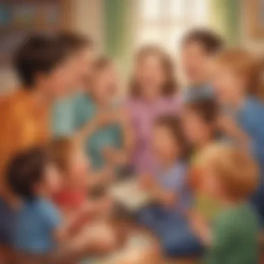Sharing Laughter Children sharing jokes during circle time