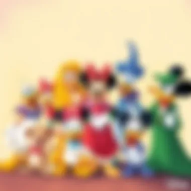 Classic Disney Characters Gathering