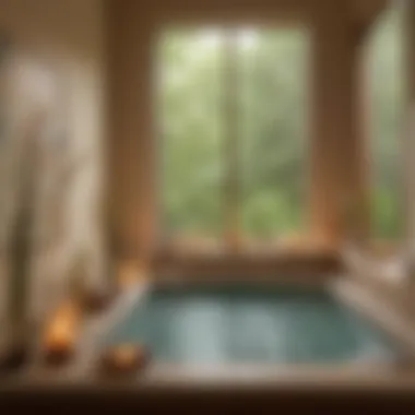 A serene spa setting with essential oils and candles for a relaxing experience