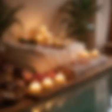 A serene spa setting featuring aromatic candles and calming decor to represent relaxation experiences.