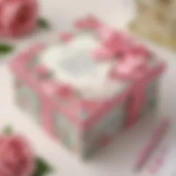 A beautifully wrapped personalized gift box with a heartfelt note for daughters.