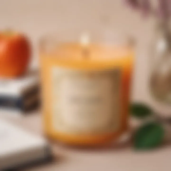 Luxurious scented candle gift for teacher relaxation