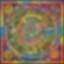 A colorful board game designed for children