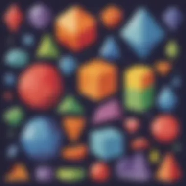 Exploring Various Geometric Shapes Illustration of different geometric shapes