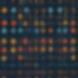 Illustration of a binary number system