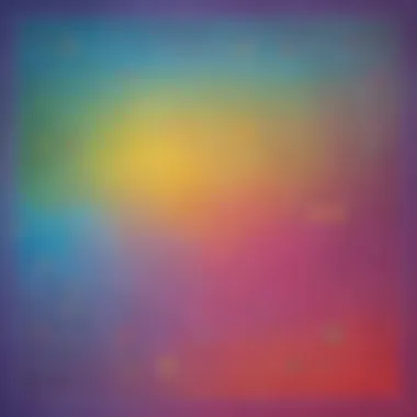 Colorful coordinate grid with points labeled