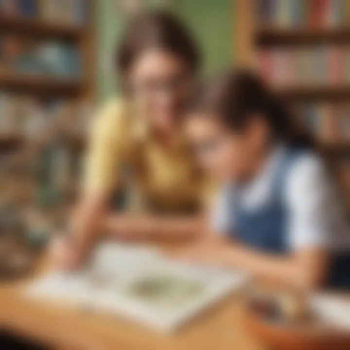 Parents and educators fostering a love for learning through activities.