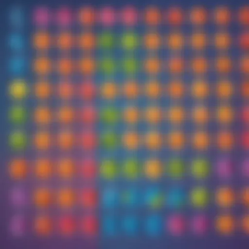 Conceptual representation of fraction division