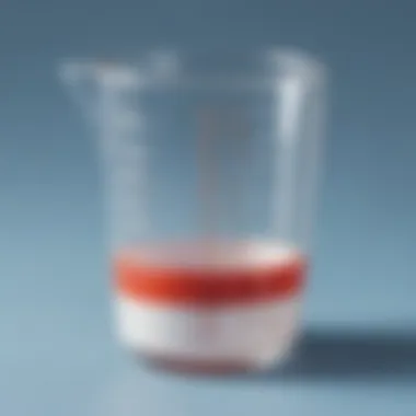 Measuring Cup: Practical Application of Fractions Illustration of a measuring cup showing fractional measurements