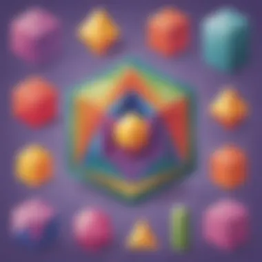 Fundamental Geometric Shapes Colorful geometric shapes illustrating basic concepts