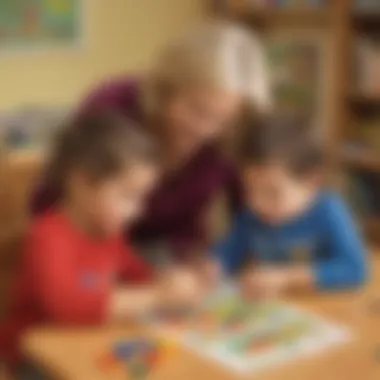 Parental Involvement in Number Learning Parent and child working together on numerical games
