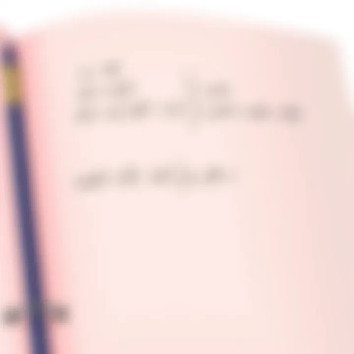 A mathematical expression being simplified