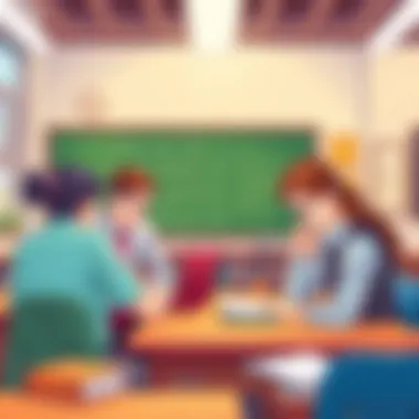 A classroom setting focused on mathematical thinking