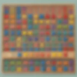 Colorful ten frames with counters