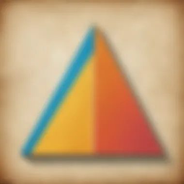 Pythagorean Theorem in Right Triangle Visual representation of the Pythagorean theorem applied to a right triangle