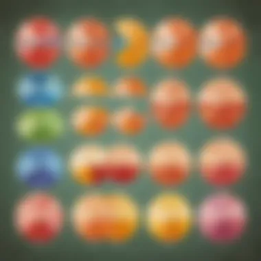 Applications of Eight in Fractional Representation Diagram showcasing applications of the number eight in fractions