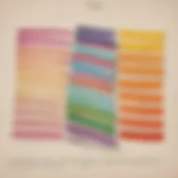 Visual representation of fraction strips