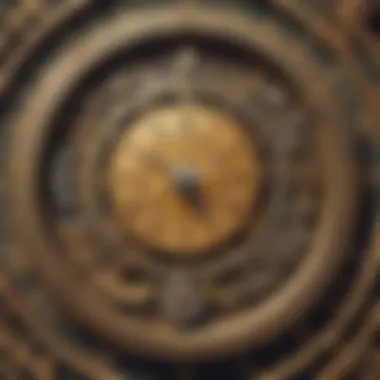 Historical Evolution of Clock-Making An illustration depicting the historical evolution of clock-making