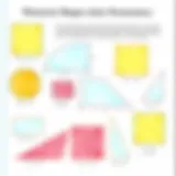 Geometric shapes showcasing perimeter calculations