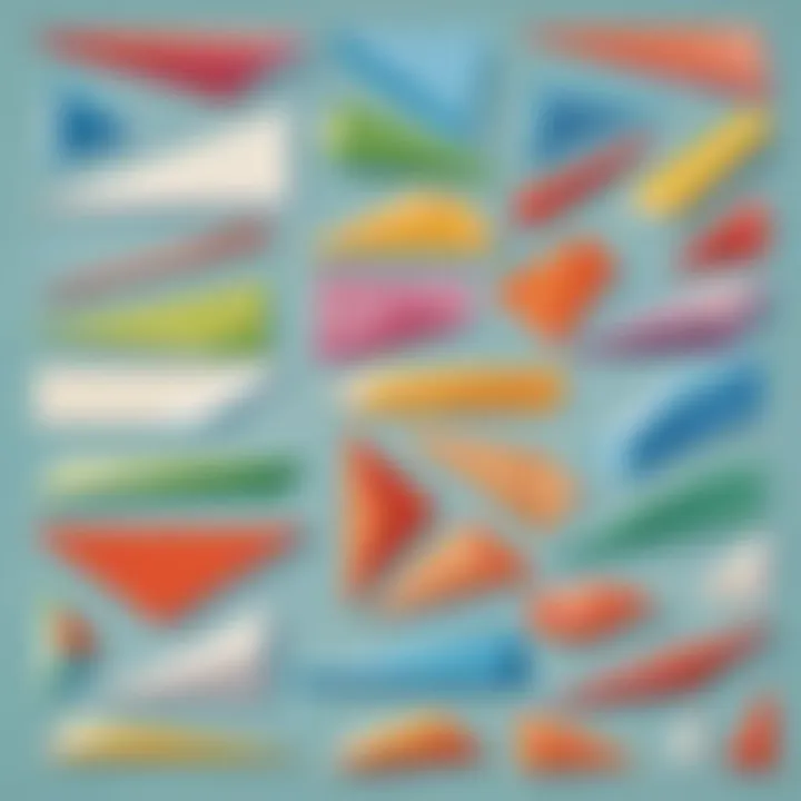 Different types of parallelograms including rectangles and rhombuses