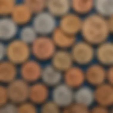 Evolution of Coinage A collection of modern and ancient coins illustrating their evolution
