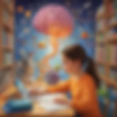 Engaging Activities for Elementary Kids Illustration of engaging brain games tailored for elementary school children