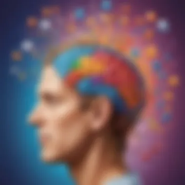 Illustration depicting memory boosting effects of brain games