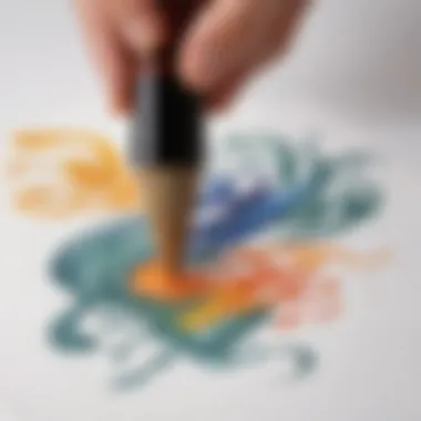 Fluid Calligraphy Brushing