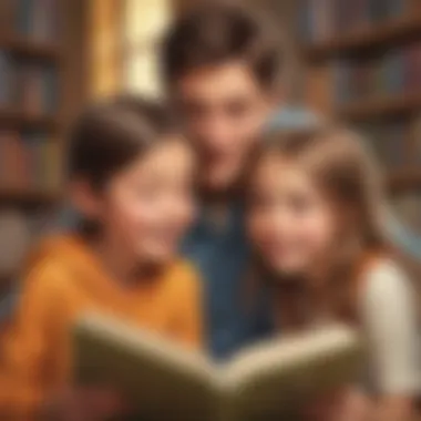 Emotional Connection Through Story Characters Young student connecting with characters in a story
