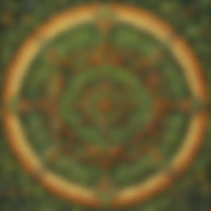 Illustration demonstrating the principles of symmetry in nature using mathematical examples
