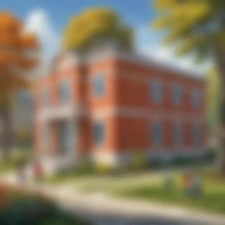Illustration symbolizing the strong educational foundation laid by free Pre-K programs
