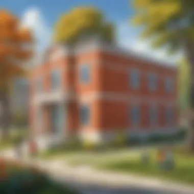 Building a Solid Educational Base Illustration symbolizing the strong educational foundation laid by free Pre-K programs