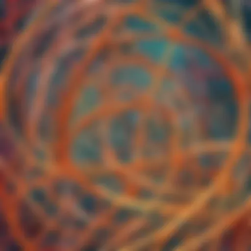 Abstract concept representation with intricate patterns