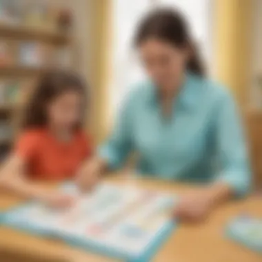Interactive Sight Word Activity for Parents and Children Parent and child engaging in sight words activity
