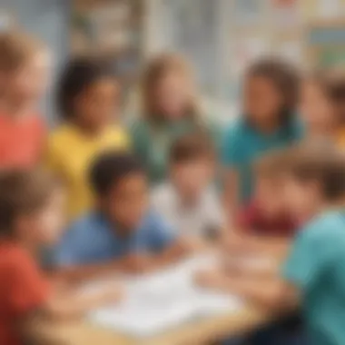 Children participating in a social emotional learning workshop