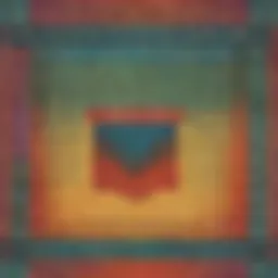 Illustration showcasing the geometric patterns of the times table of 7