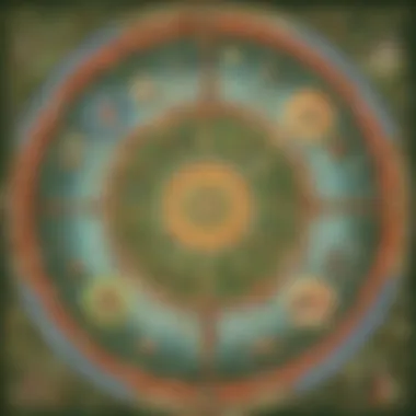 Artistic representation of the interconnected nature of the times table of 7