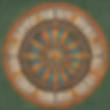 Illustration illustrating the symmetry and balance within the times table of 7