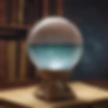 Crystal ball revealing secrets