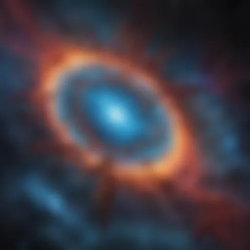 A mesmerizing portrayal of a nebula in deep space