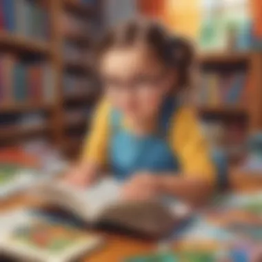 Vivid and Engaging Picture Stories Illustration of a vibrant and colorful picture book