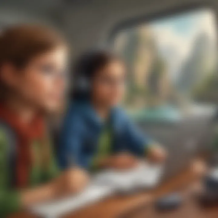 Virtual field trip experience for 10-year-olds on ElemFun