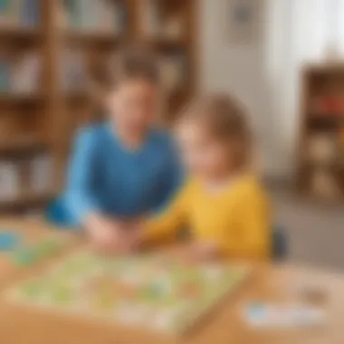 Engaging Word Association Game for Young Learners Kindergarten student playing a word association game