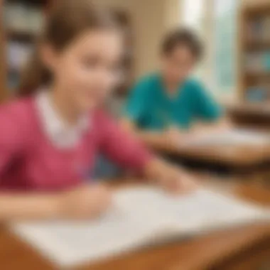 Enhancing Grammar Skills 4th grade student editing writing for grammar improvement